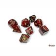 Lab Dice: Borealis Cosmos/Gold Poly 7-Dice Set